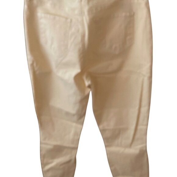 NWT L'AGENCE High Rise Skinny Margot  Yellow Cotton Jeans Size 32 - Picture 5 of 8